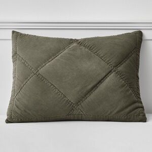 Pottery Barn Teen Washed Rapids Standard Sham Washed Olive